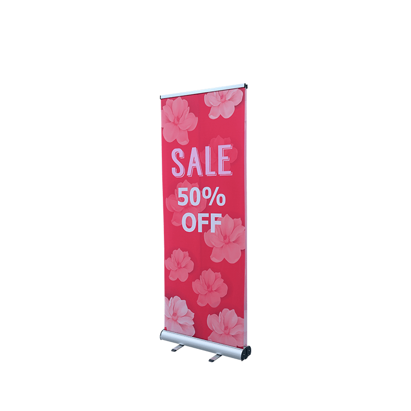 Banner enrollable de doble cara